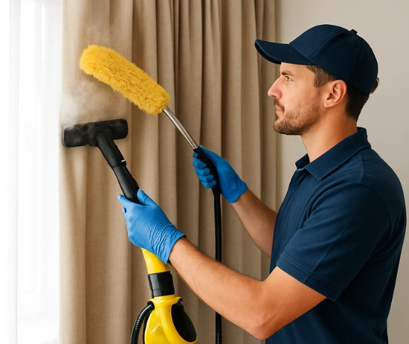 Trusted residential curtain cleaning technician Matty Curtain Cleaning burnside-vic QLD