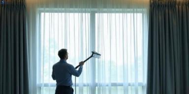 Commercial curtain steam cleaning service burnside-vic hotels offices