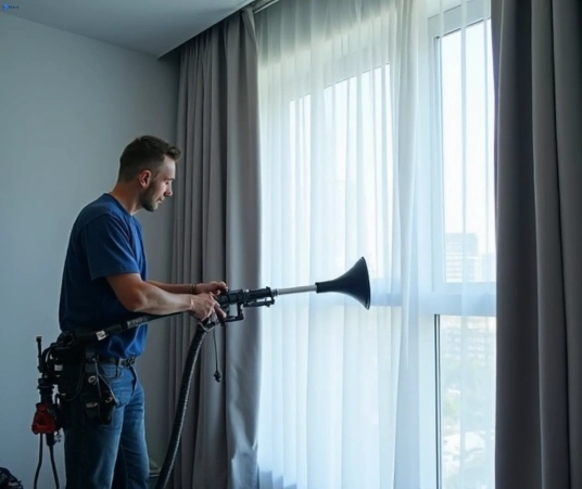 Professional commercial curtain cleaning process equipment Matty Curtain Cleaning burnside-vic
