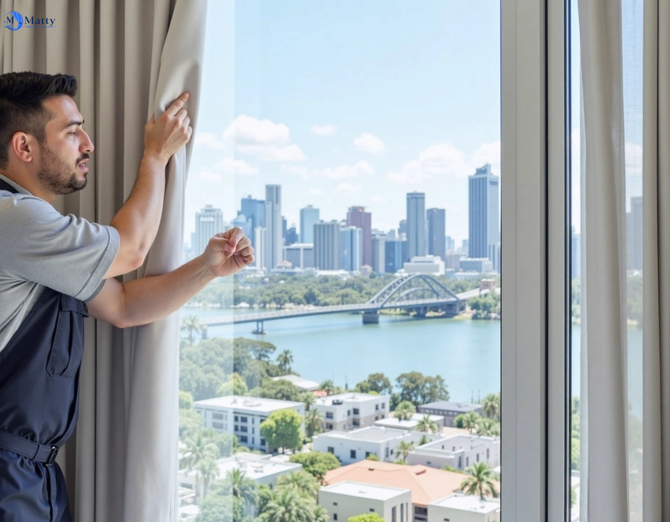 Professional curtain steam cleaning service burnside-vic QLD by Matty Curtain Cleaning