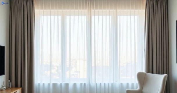 Freshly steam cleaned curtains in burnside-vic QLD